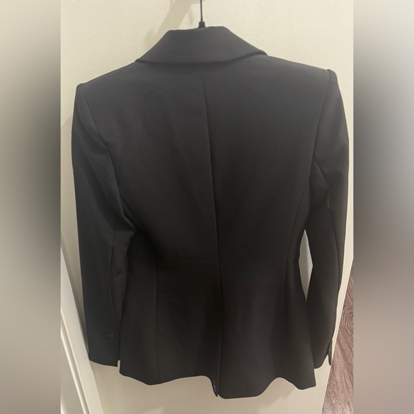 NWT Express Black Blazer with Gold Chain Trim Detail - Picture 7 of 9